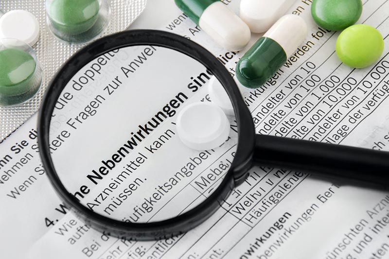 Medikament Packungsbeilage, auch als Beipackzettel oder Insert bekannt